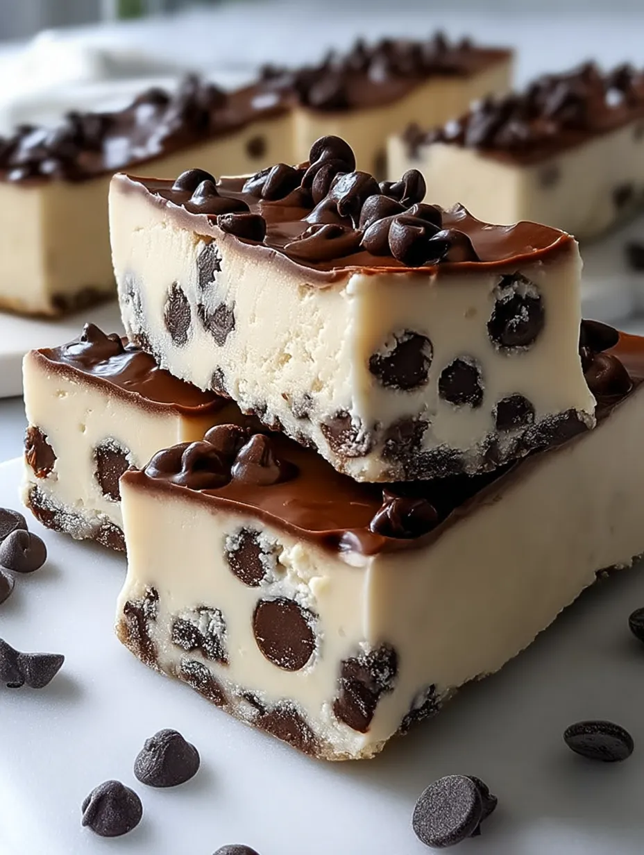 A slice of chocolate cheesecake topped with chocolate chips.