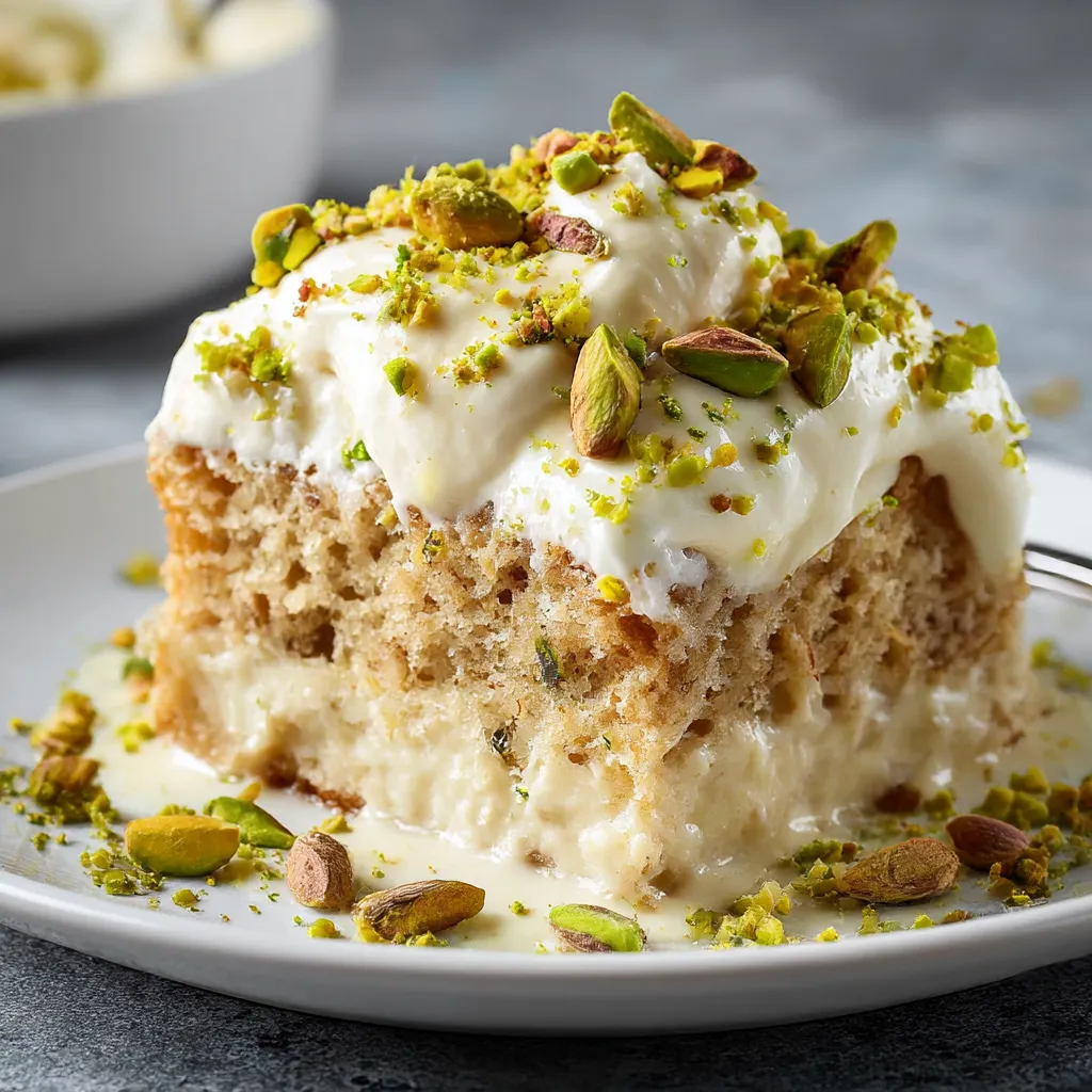 Fluffy Pistachio Milk Cake