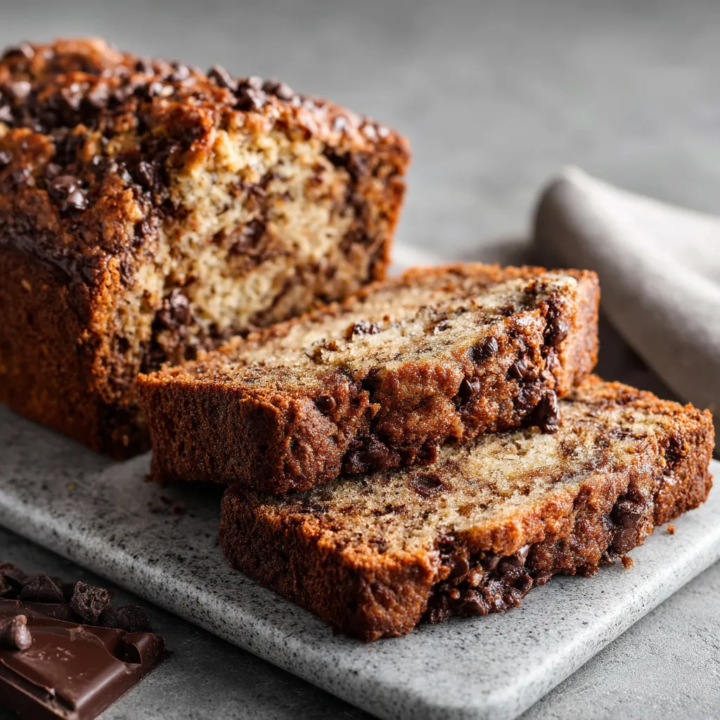Moist Chocolate Banana Loaf
