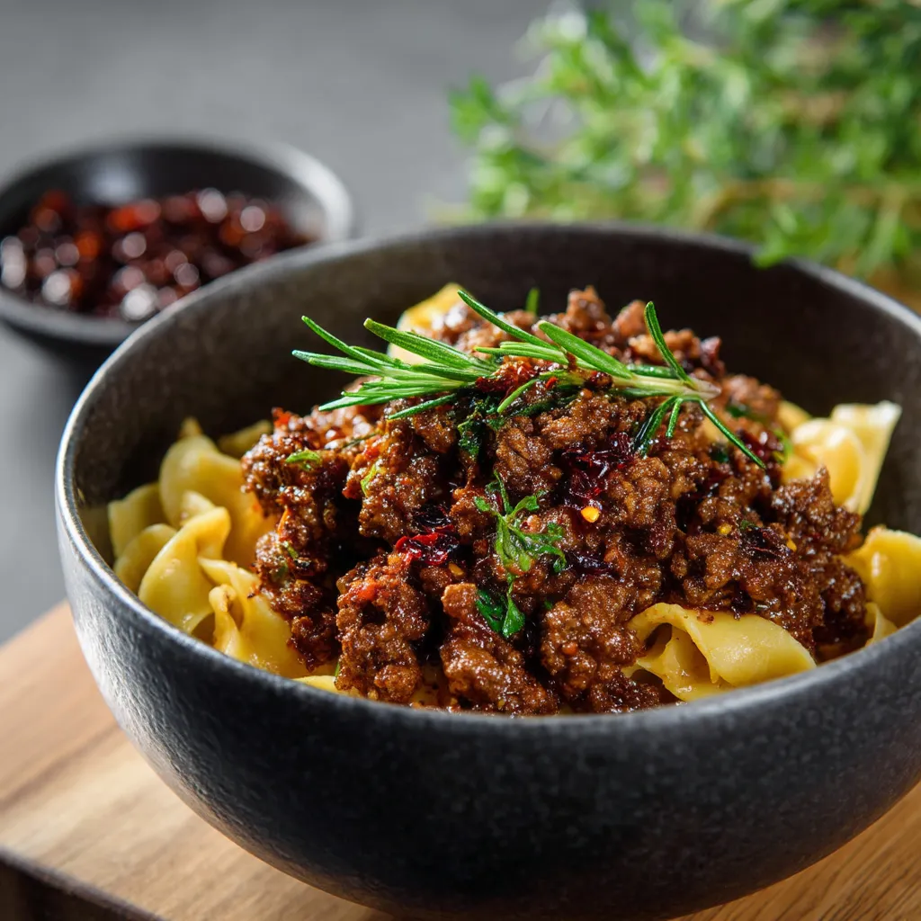 Bold Sweet Spicy Beef.
