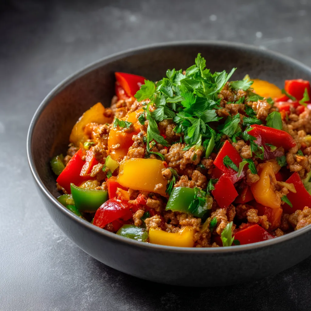 Turkey and Peppers Dinner