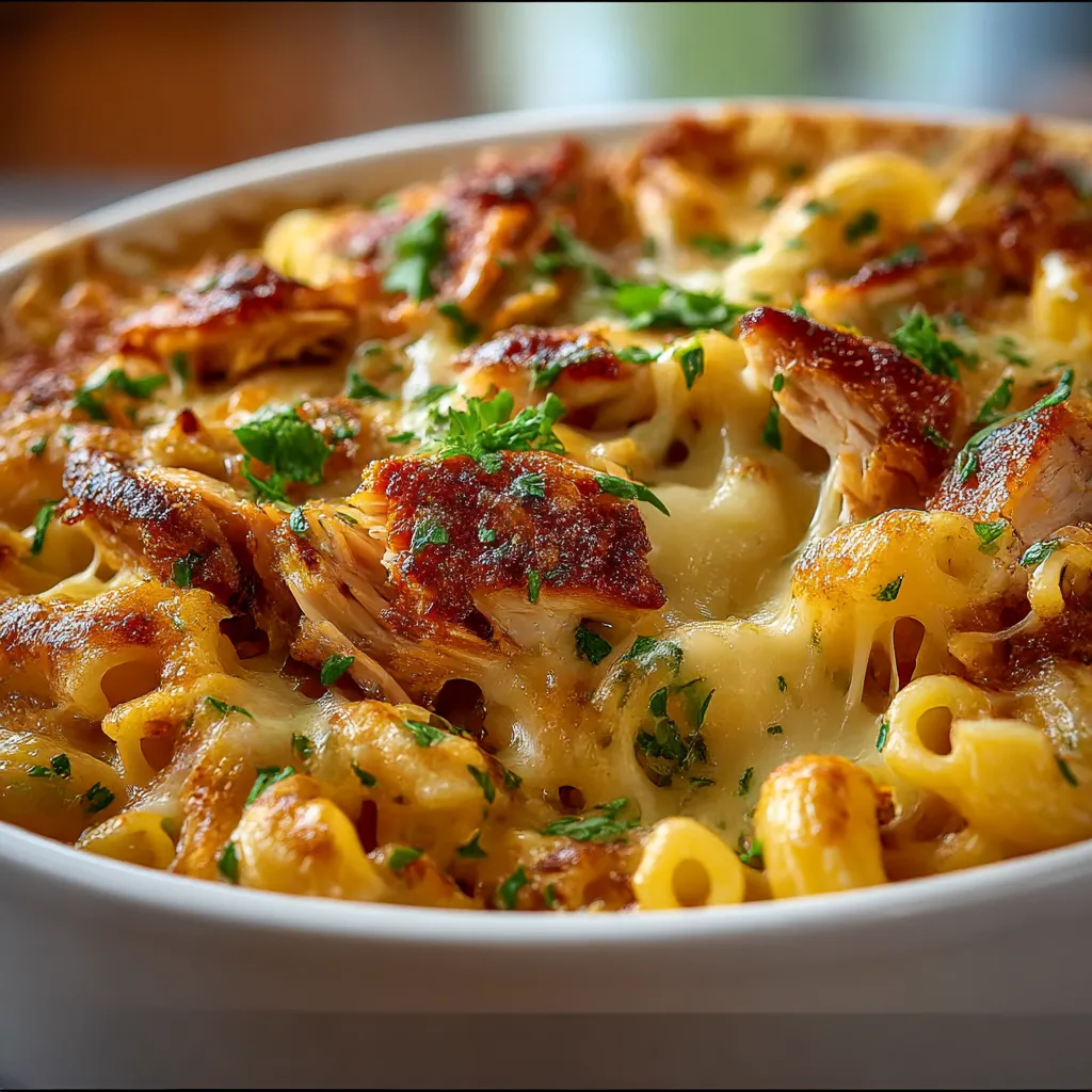 Cheesy BBQ Chicken Pasta
