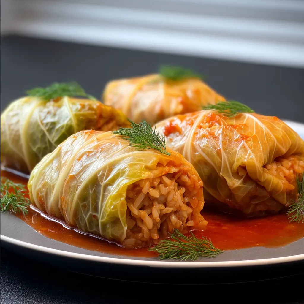 Hearty Polish Cabbage Rolls
