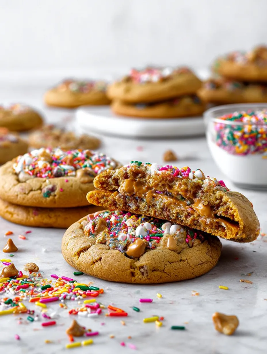 Teddy Graham Funfetti Stuffed Cookie Butter Cookies.