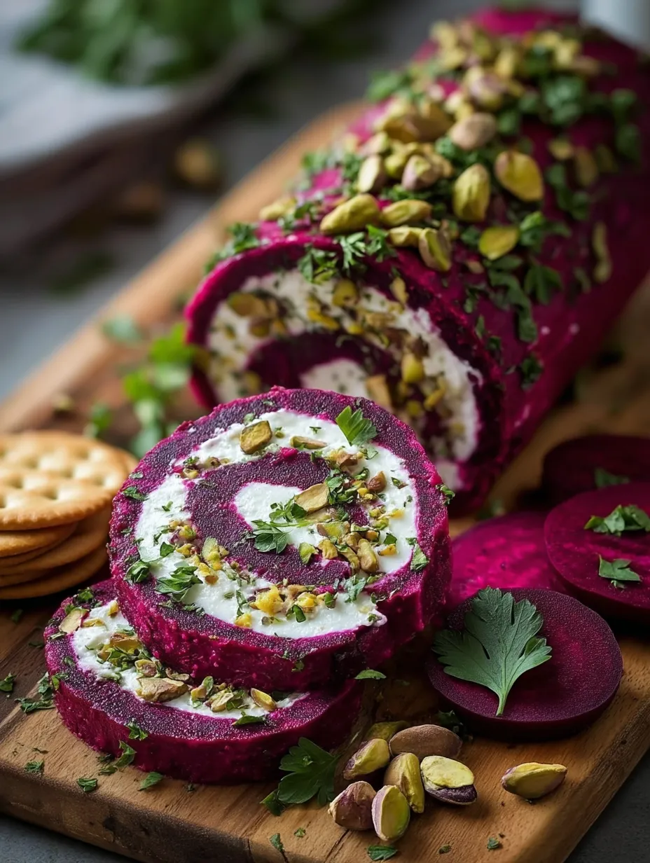 Lazy Roasted Beet & Goat Cheese Log.