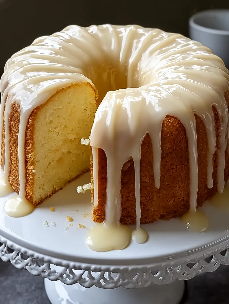 Vanilla Buttermilk Pound Cake Recipe.