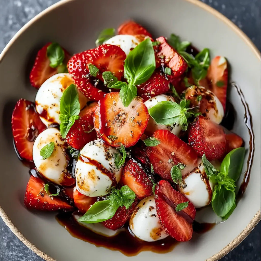 Bright Balsamic Strawberry Caprese