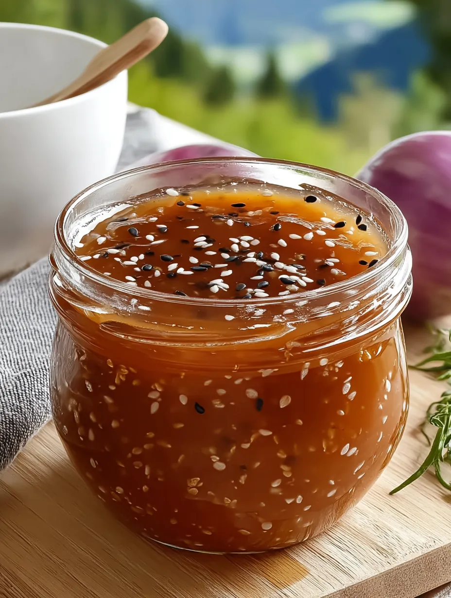 Homemade Sweet Onion Sauce made from scratch.