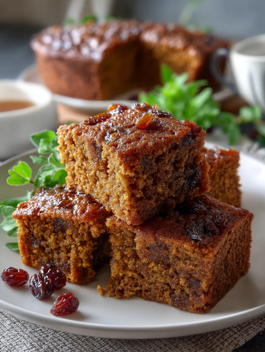 Baked Old-Fashioned Raisin Cake.