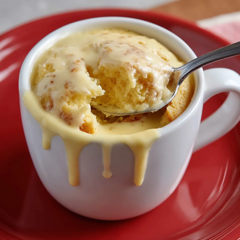 Glaze Donut Mug Cake