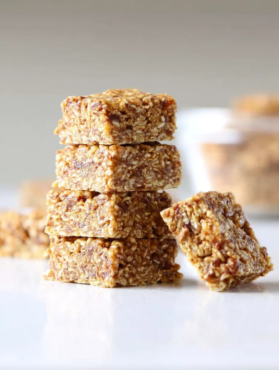 Crunchy Bars with Dates and Cereal.
