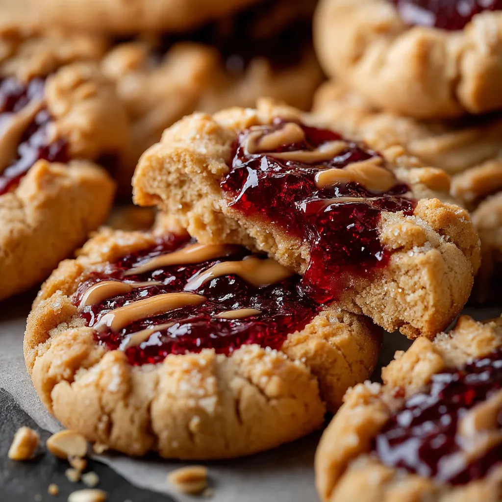 Peanut Butter Jelly Cookies
