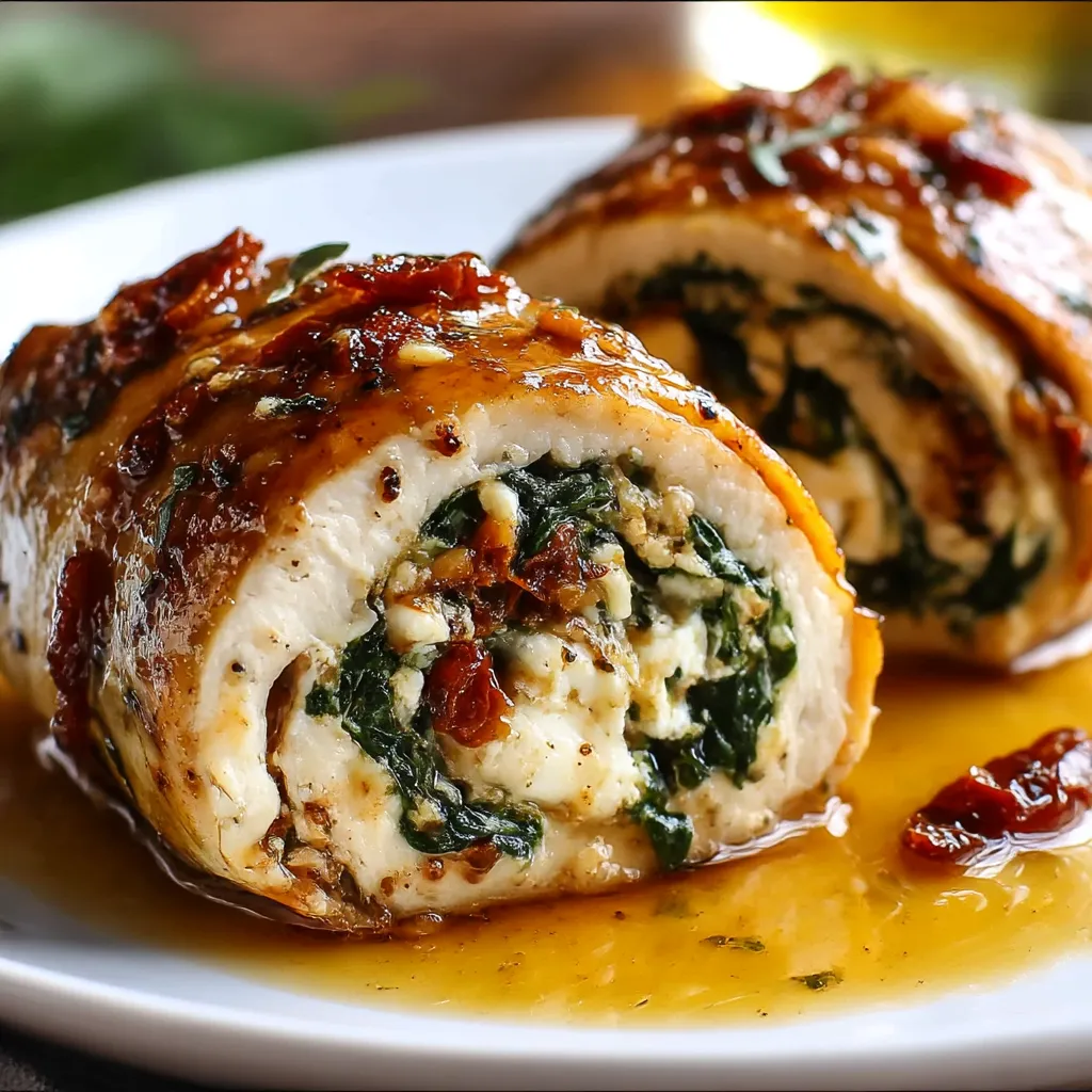 Effortless Chicken Feta Spinach Sun-Dried Tomatoes