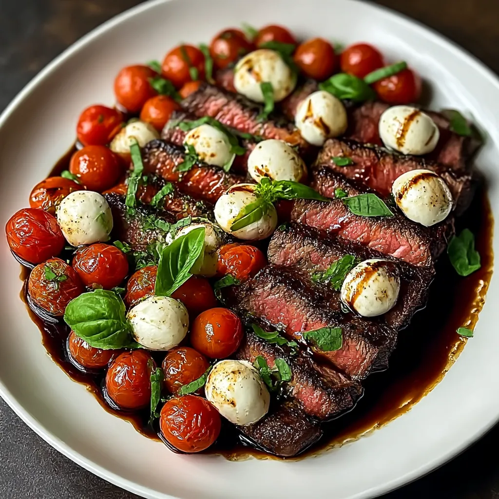 Effortless Balsamic Caprese Steak