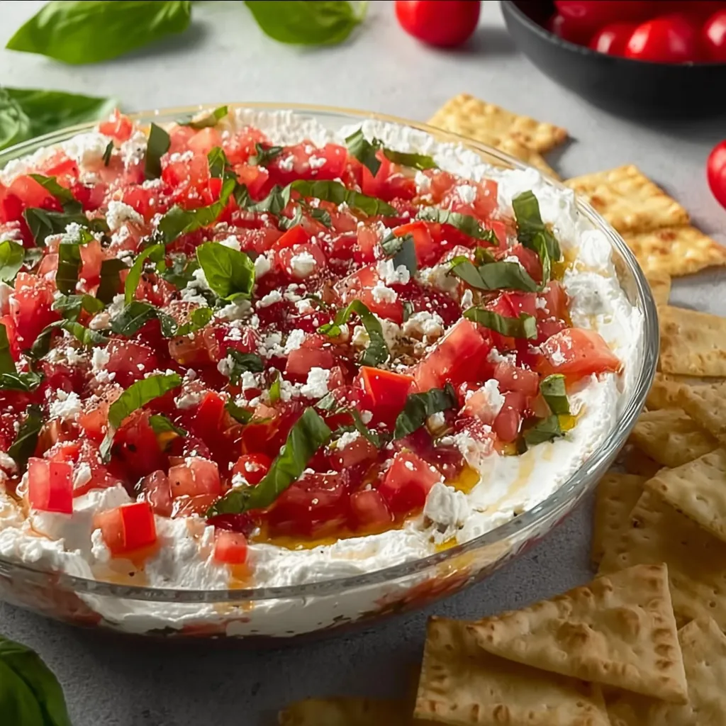 Bright and Tasty Bruschetta Dip Bowl