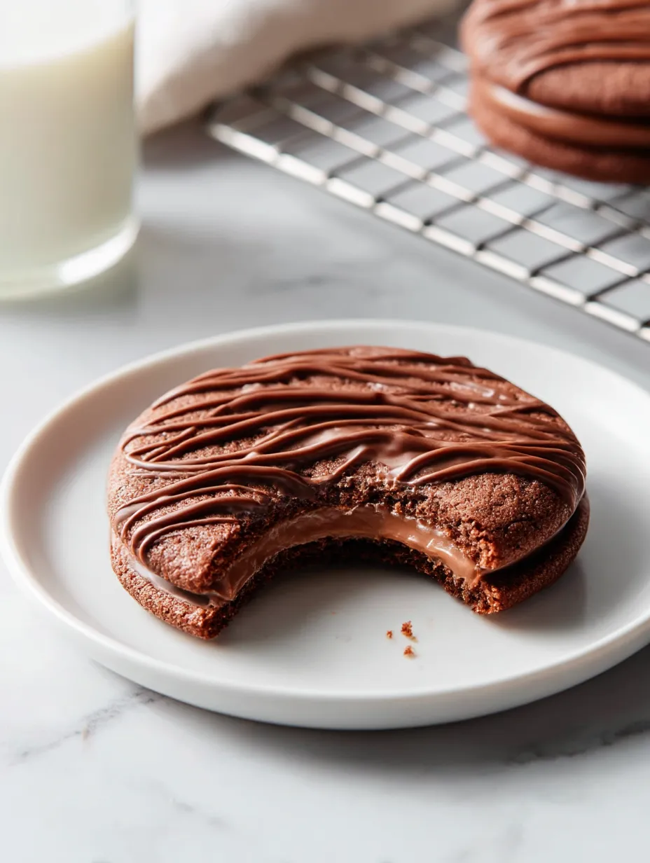 Soft homemade fudge rounds shown stacked.
