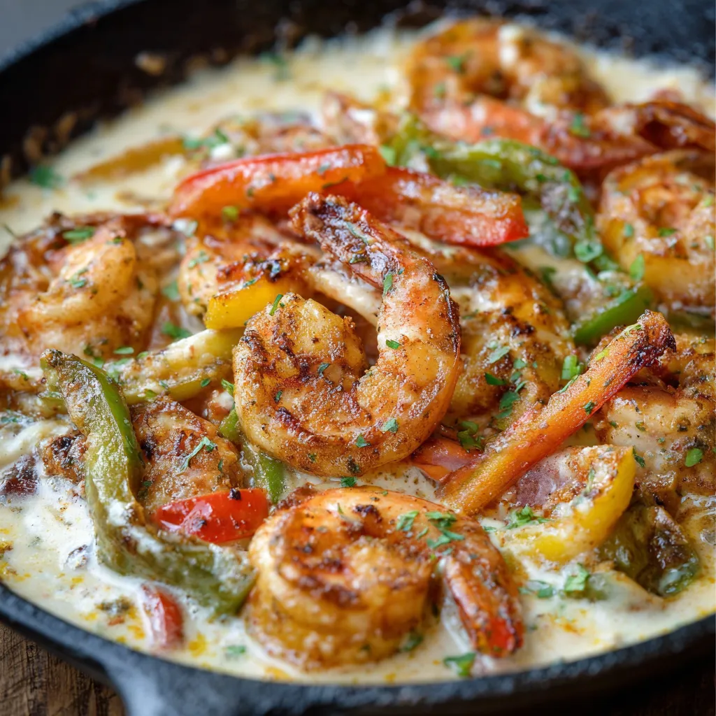 Effortless Shrimp Queso Skillet