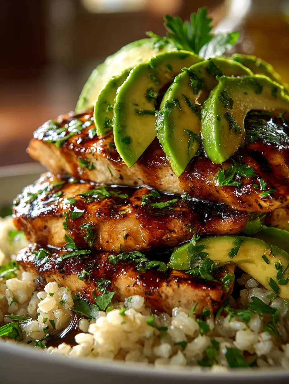 Honey Lime Chicken & Avocado Rice Stack feed.