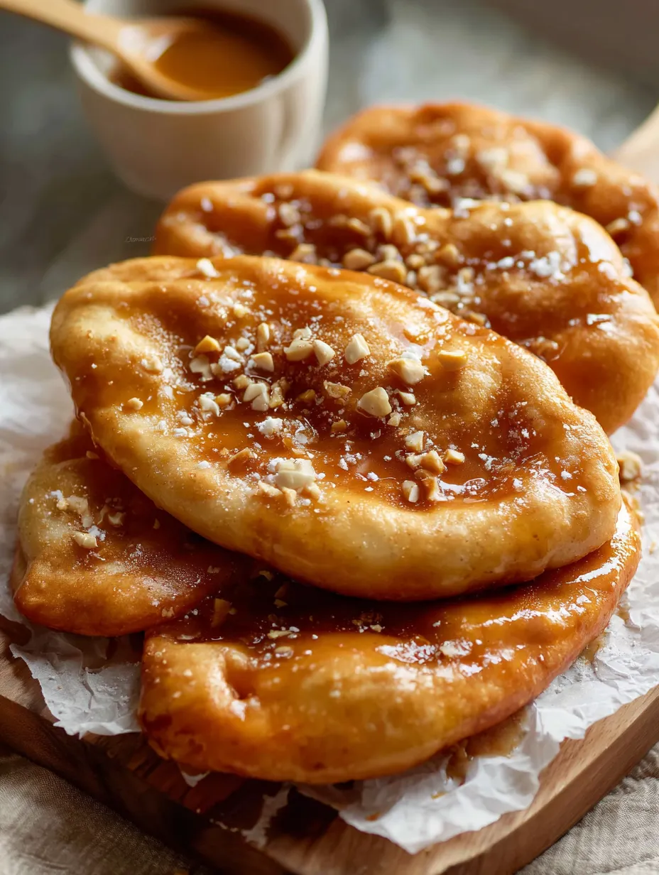 Maple Beaver Tails covered with glaze.