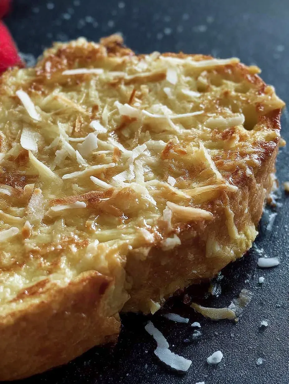 Simple Coconut French Toast.