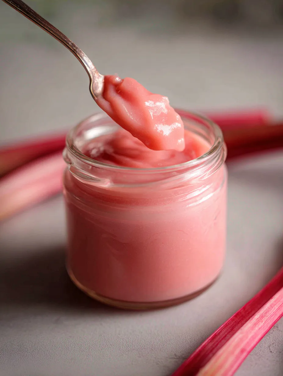 Delish Rhubarb Curd.