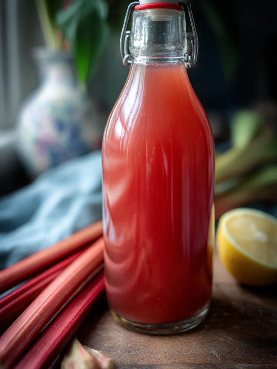 Easy rhubarb cordial you can make at home.
