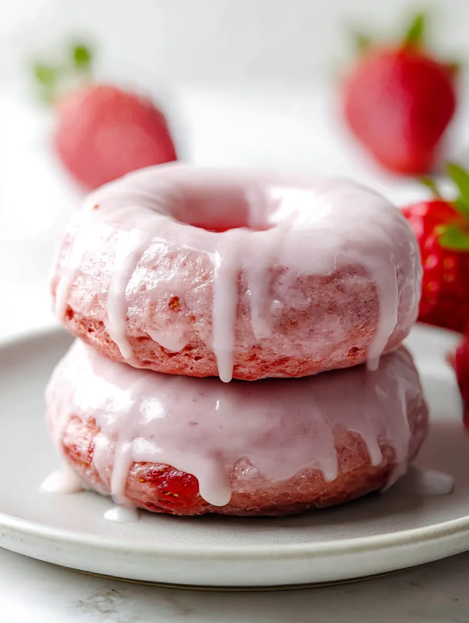 Strawberry Donuts.