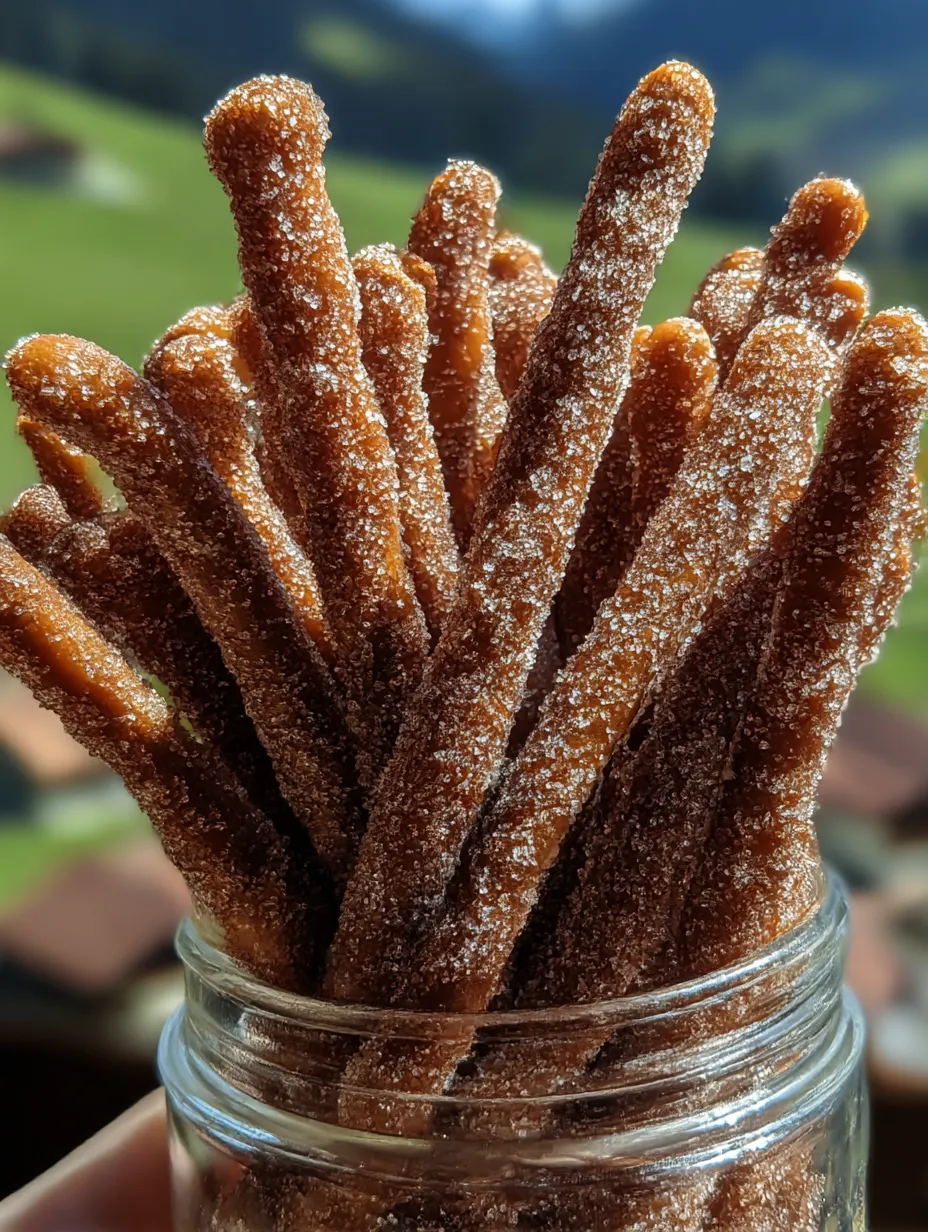 A pile of easy cinnamon sugar coated pretzel rods.