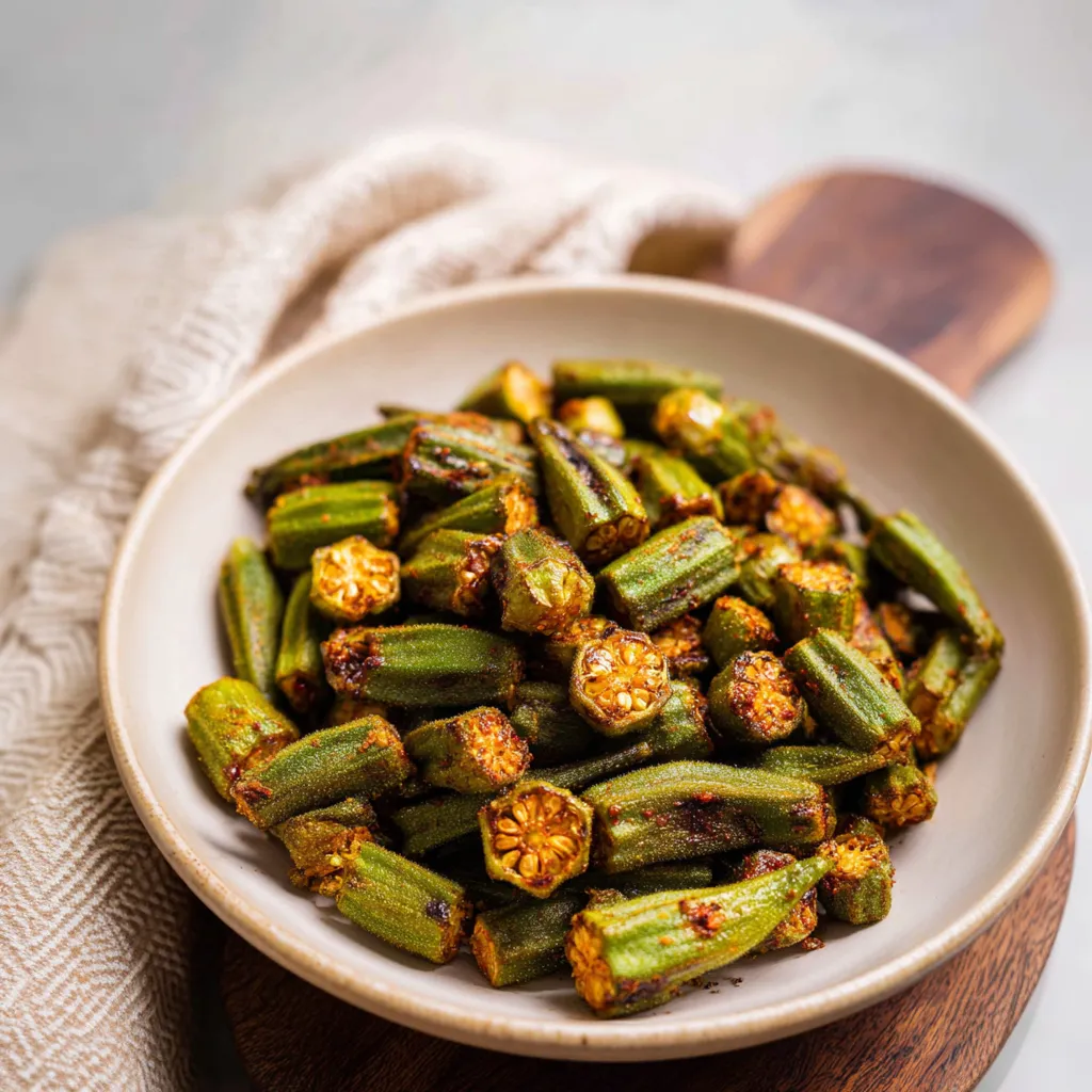 Roasted Okra Snack