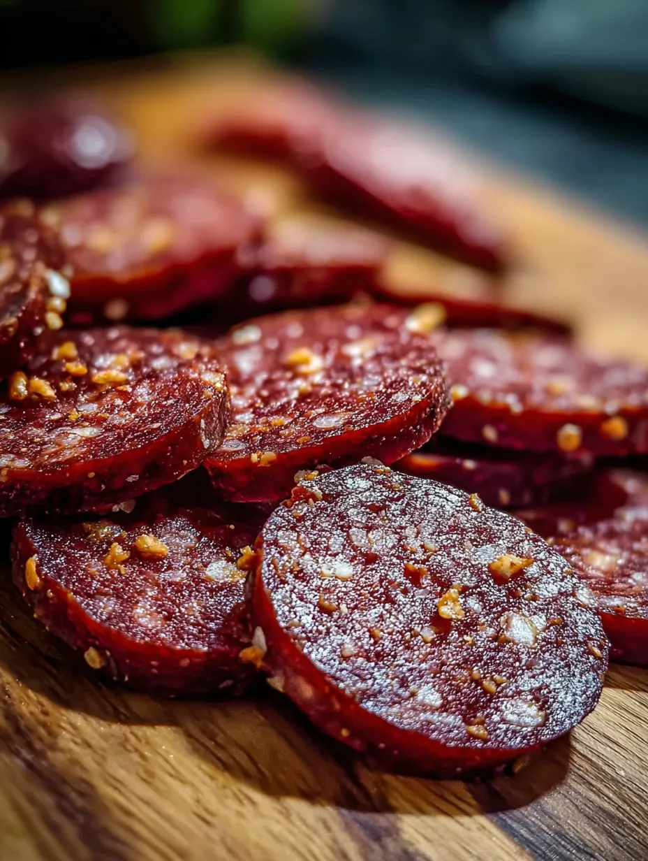 Venison Pepperoni sausage.