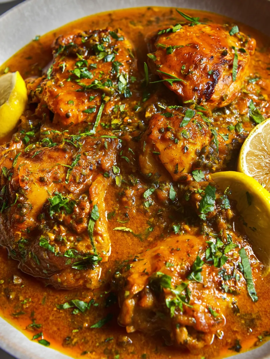 A plate of delicious Rhubarb Chicken.