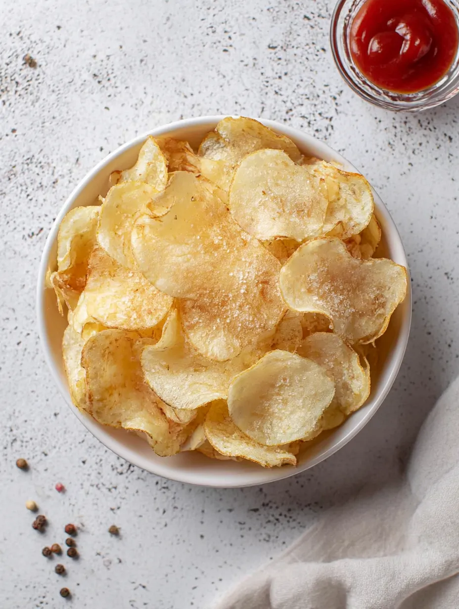 A bowl filled with Potato Chips.