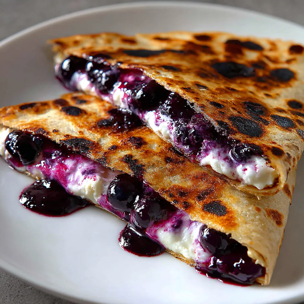 Blueberry Breakfast Quesadilla