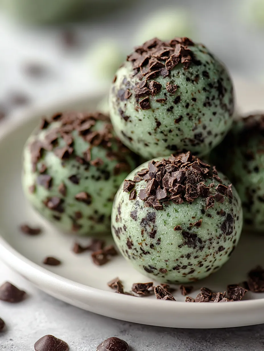 A plate of chocolate covered balls.