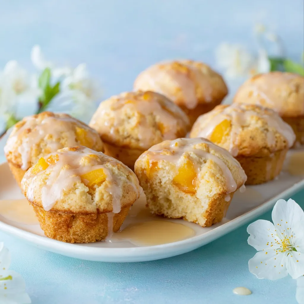 Mango Muffins with Passion Fruit Glaze
