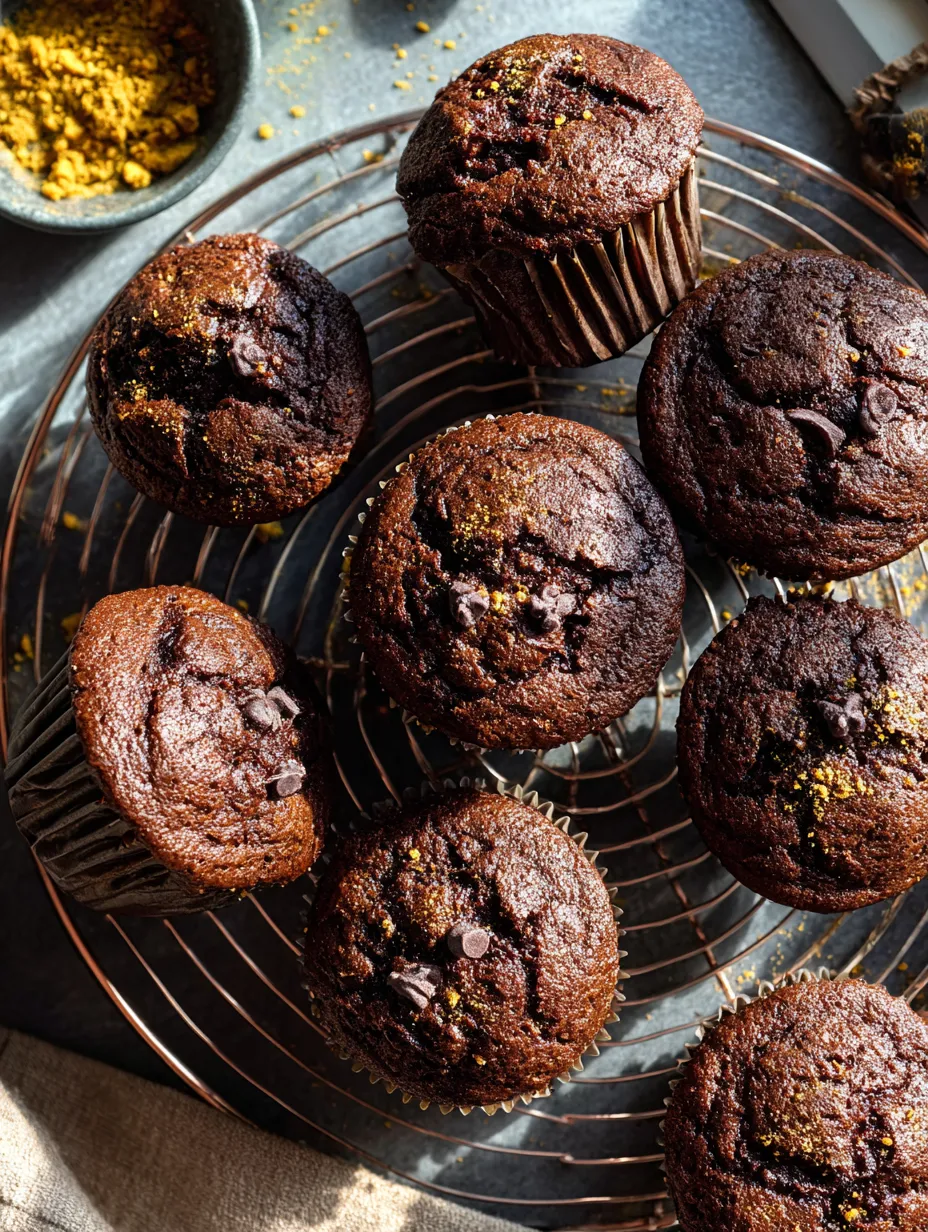Chocolate Butternut Squash Muffins pouring into pan.