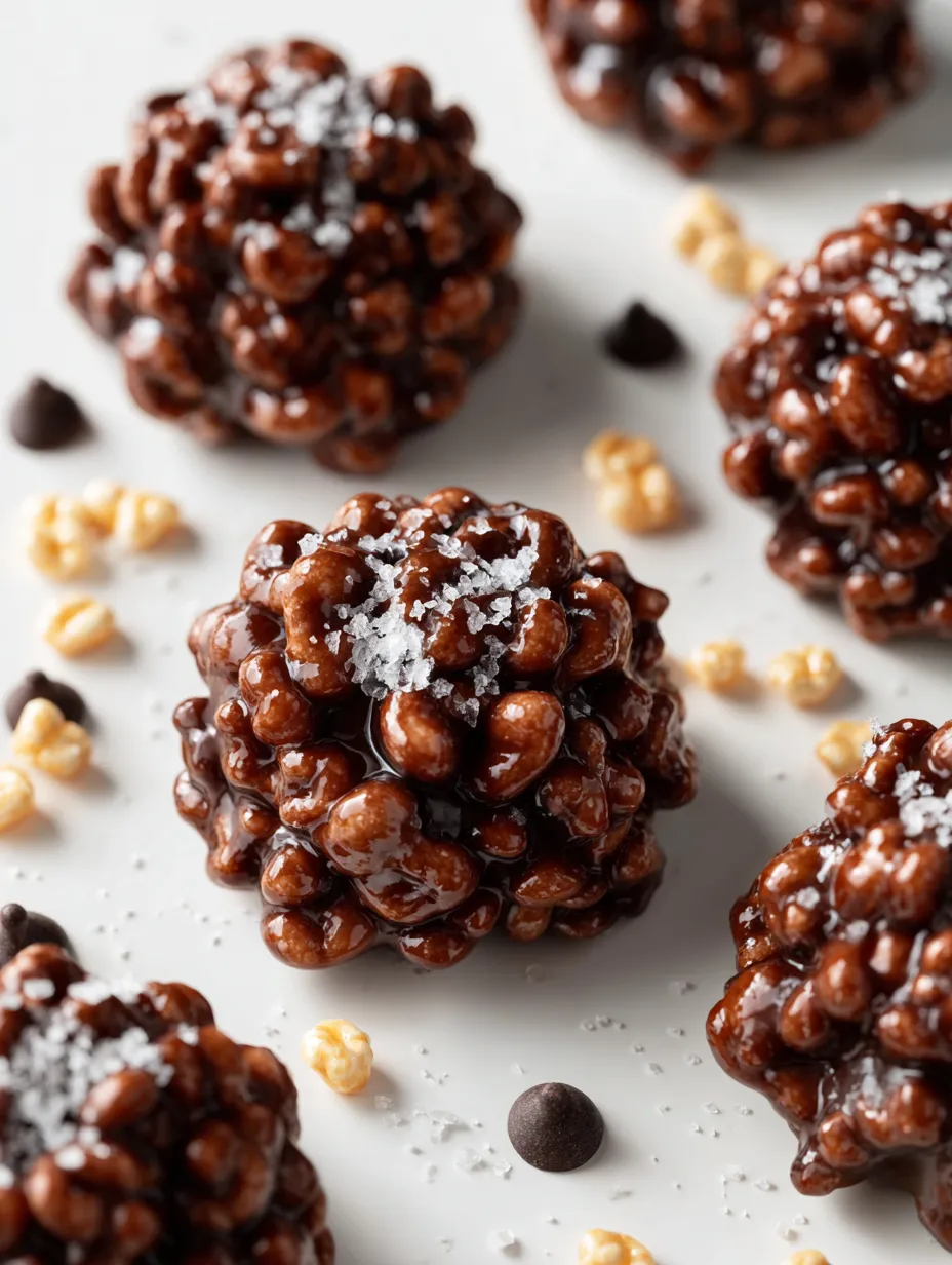 Nutritious chocolate quinoa crisp treats.