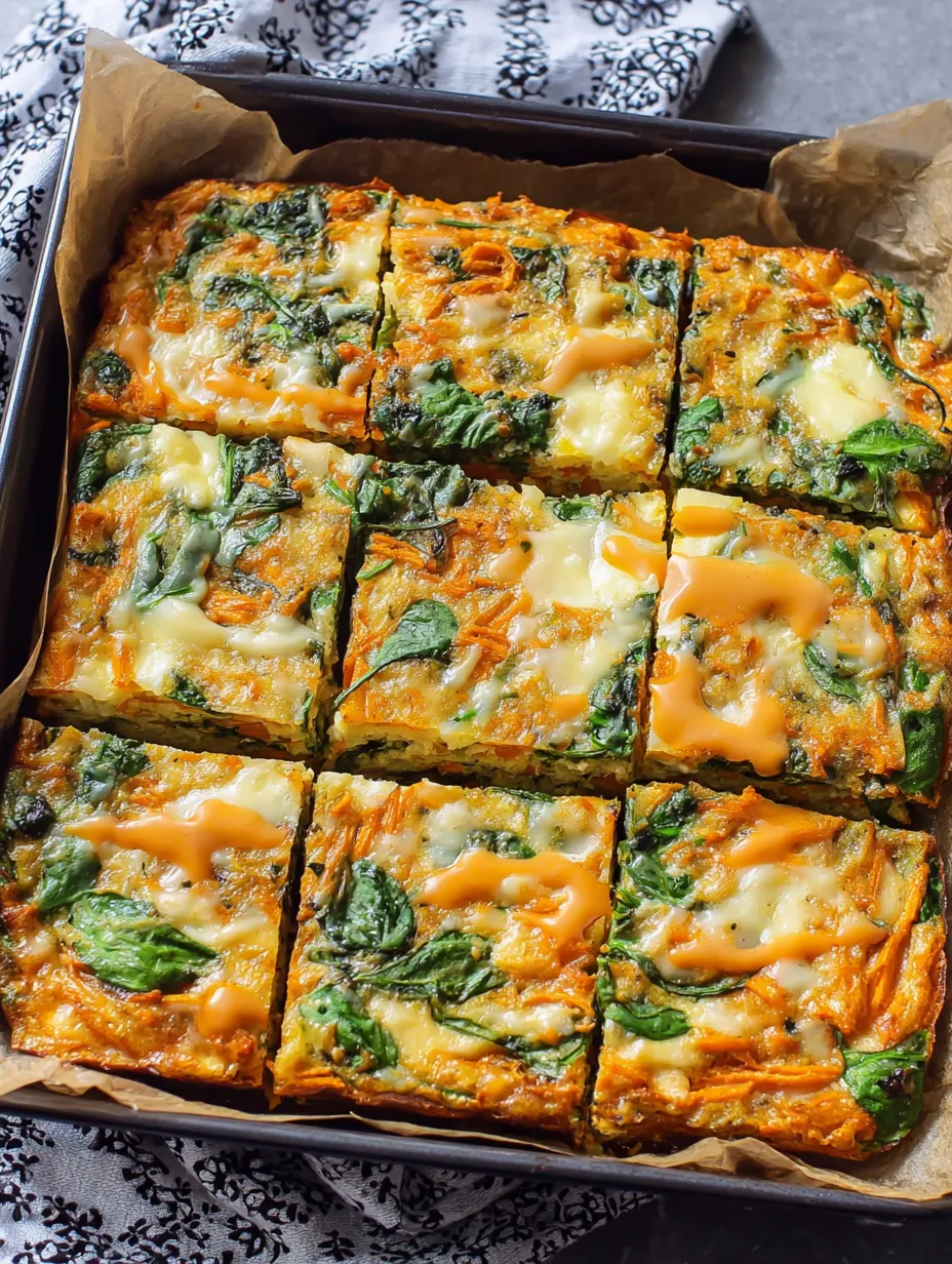 A tray of Sweet Potato Egg Breakfast Casserole.