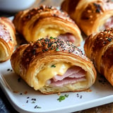 Baked Ham and Cheese Croissants