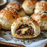 Garlic Parmesan Cheeseburger Bombs Recipe