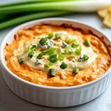 High protein buffalo chicken dip