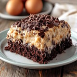 German chocolate poke cake