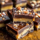 Salted Caramel Turtle Fudge Bars Recipe