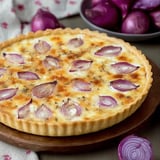 Cheese and onion tart