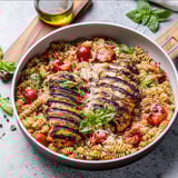 Chicken Pasta with Basil and Balsamic