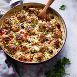 Meatballs with Orzo Skillet