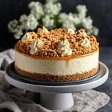 Butterscotch Cheesecake with Crispy Crumble