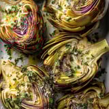 Zesty Lemon Roasted Artichokes