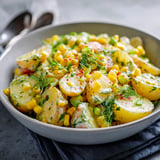 French Potato Salad with Corn Summer