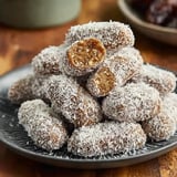 A plate of Date Rolls.